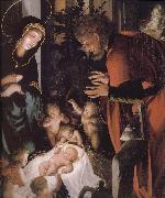 Hans Holbein The birth of Christ oil on canvas